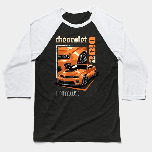 2010 Chevrolet Camaro Baseball T-Shirt by Harrisaputra